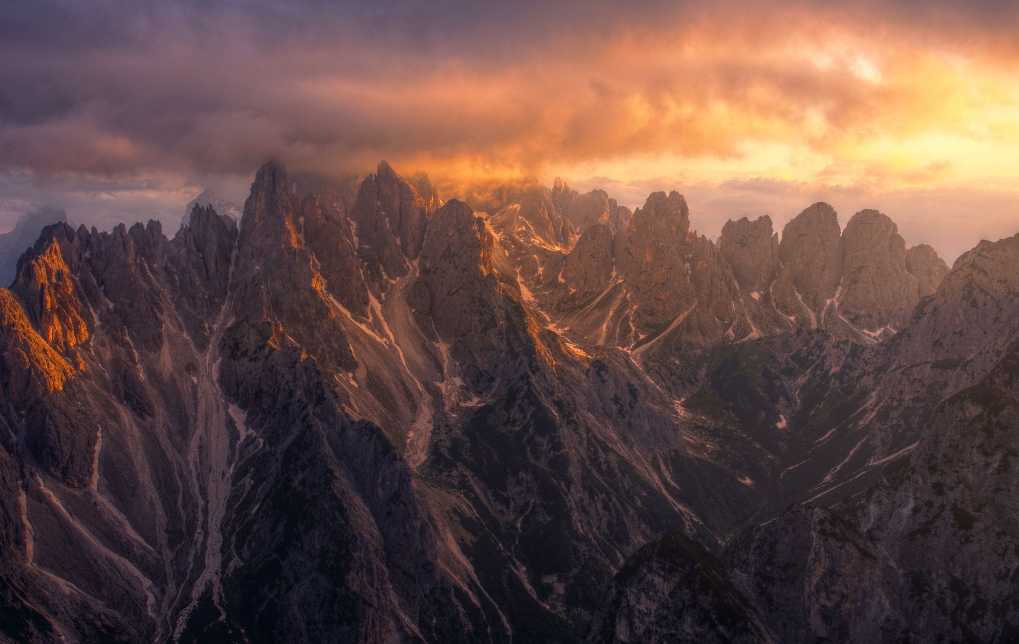 Hike to Sunset/Sunrise Dolomite View from Rifugio Auronzo, Italy