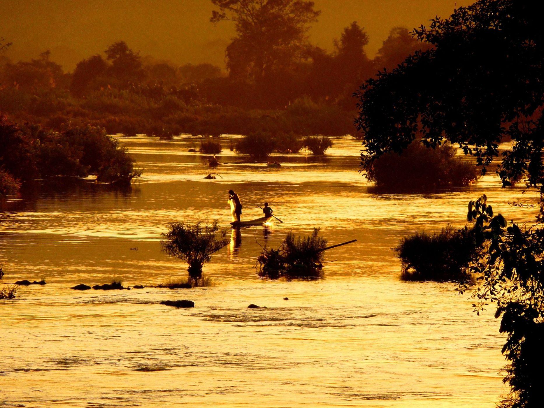 Historic Bridge Don Khon, Lao