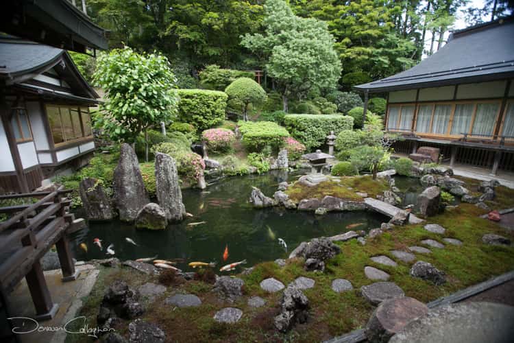 Ichijoin Temple lodging Garden Koyasan