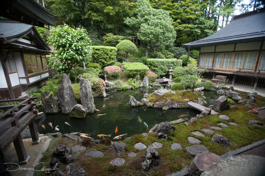 Ichijoin Temple lodging Garden Koyasan, Japan