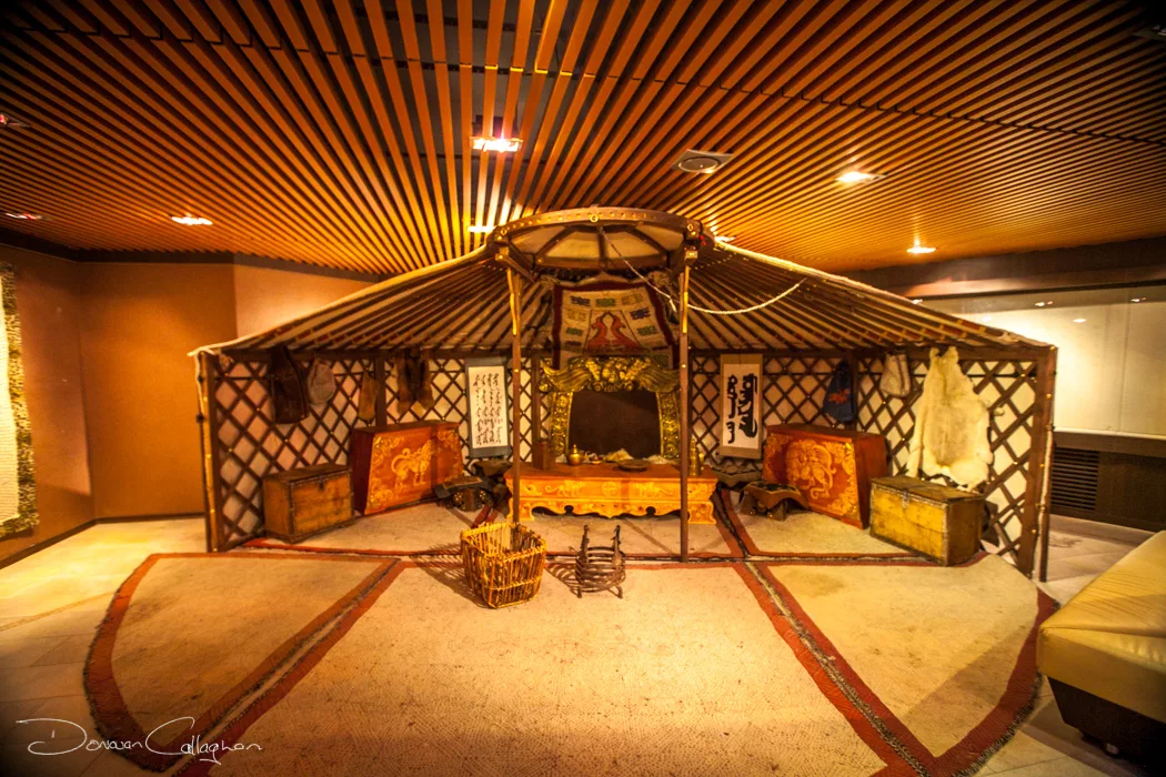 traditional mongolian yurt interior