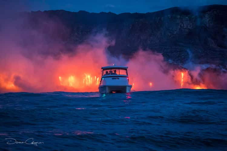 Kilauea volcano meets the sea Big Island