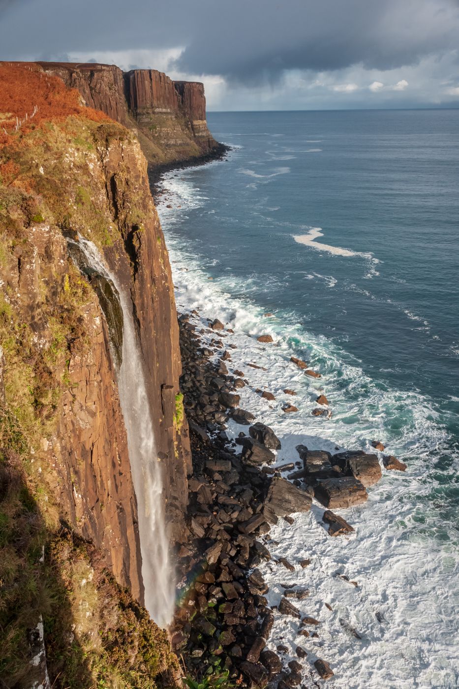 Kilt rock on Skye, United Kingdom