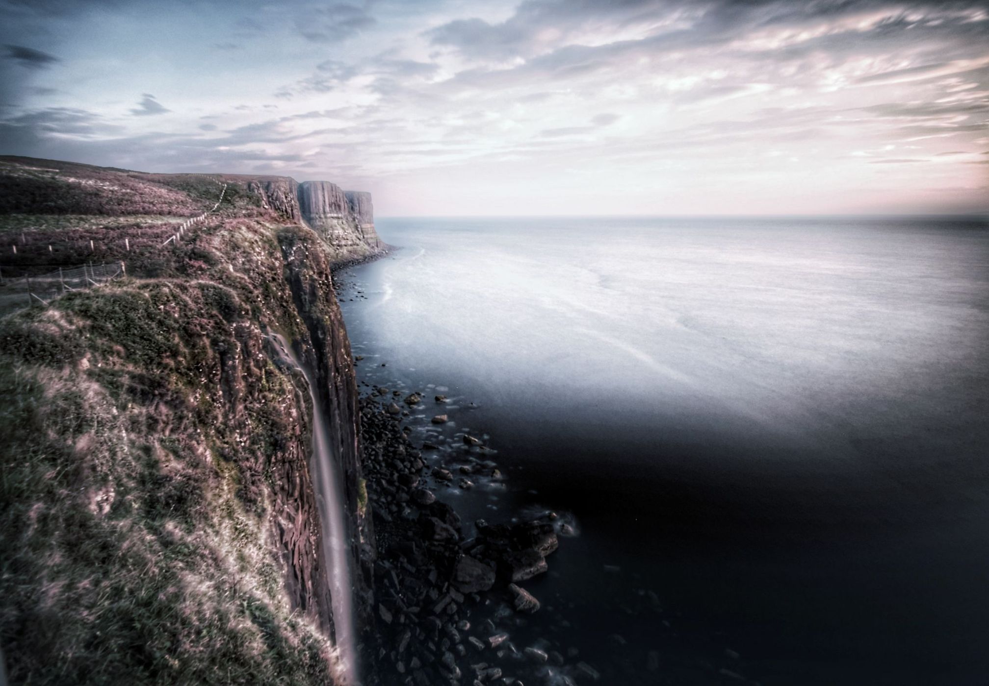Kilt rock on Skye, United Kingdom