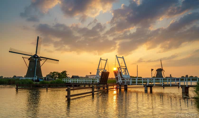 Bridge in Kinderdijk