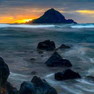 Koki Beach Park at Sunrise Hana Maui Hawaii, USA