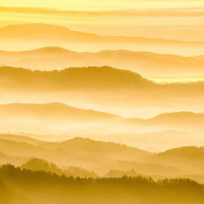 Layered pano in the Julian Alps, Slovenia