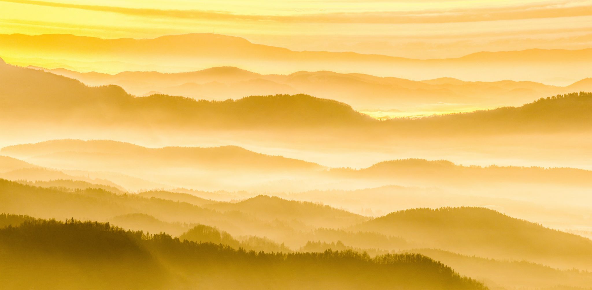 Layered pano in the Julian Alps, Slovenia