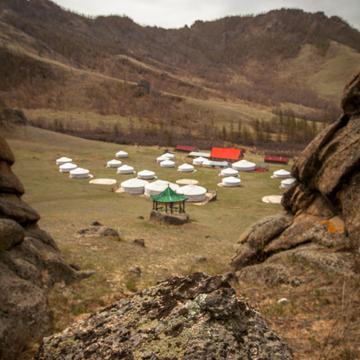 Mongolian camp site, Mongolia