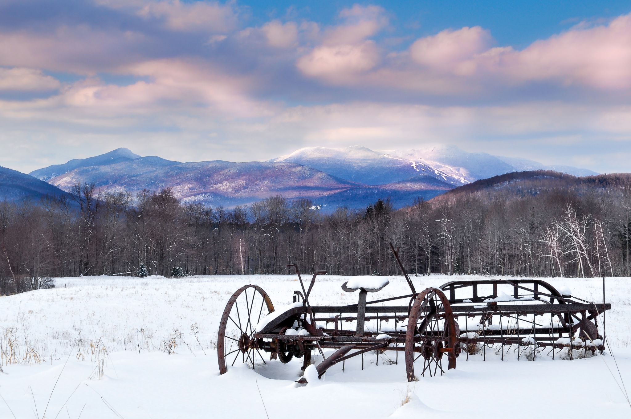 Mount Mansfield in Winter, USA