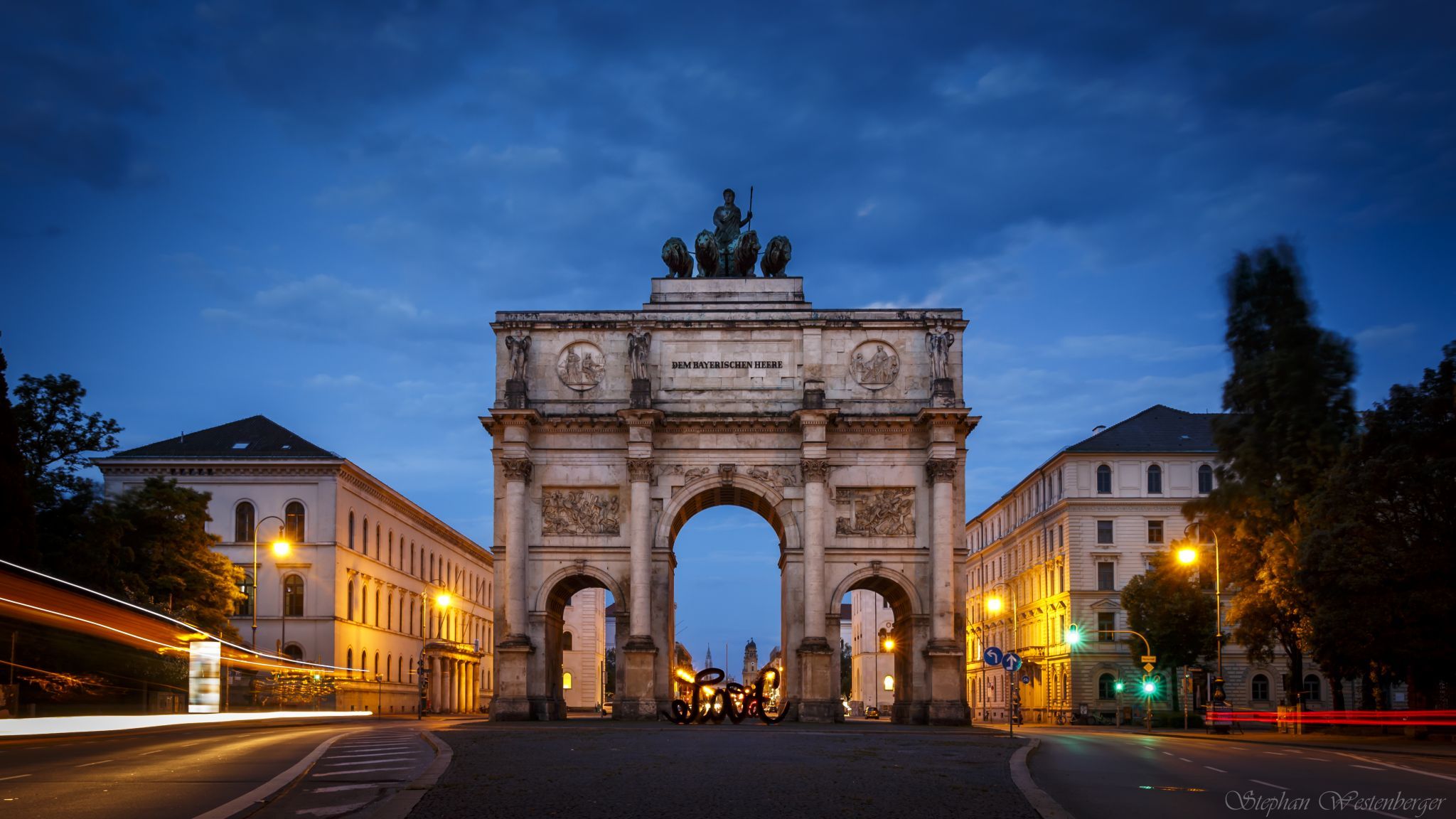 Munich Siegestor (Victory Gate), Germany