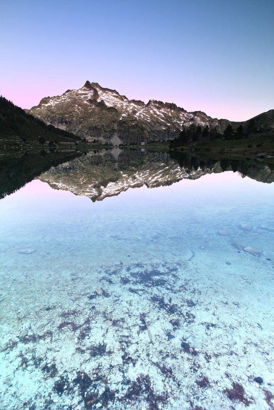 Neouvielle Aumar lake (eastern side), Pyrenees, France