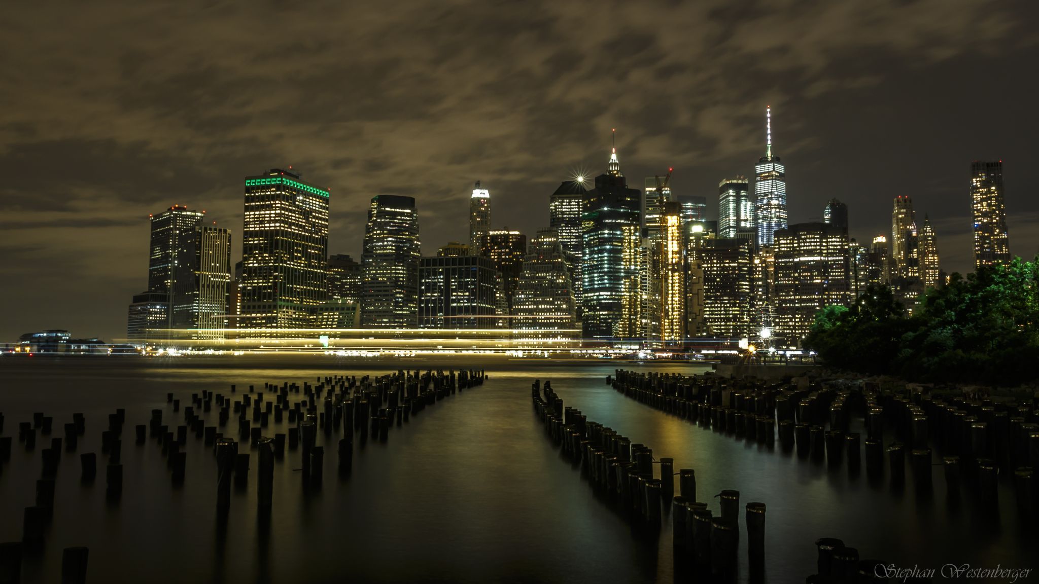 New York City Skyline from Pier 1, Brooklyn, USA