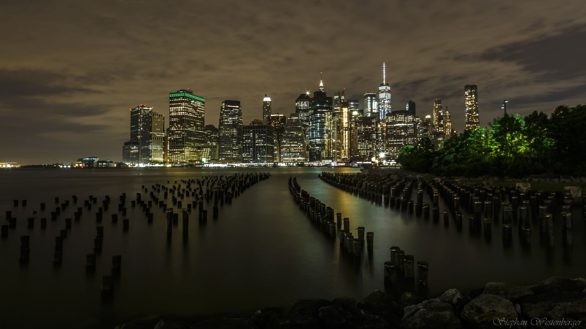 New York City Skyline from Pier 1, Brooklyn, USA