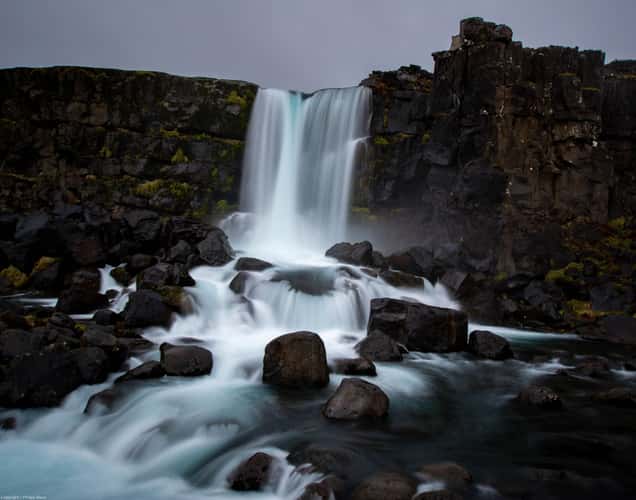 Öxararfoss Waterfall