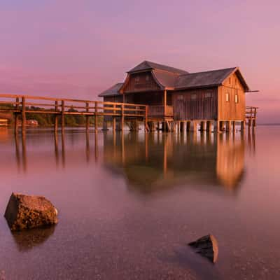 Old fisher hut in Stegen, Germany