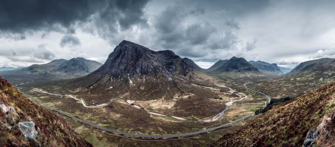 Panoramic View from Beinn a'Chrulaiste