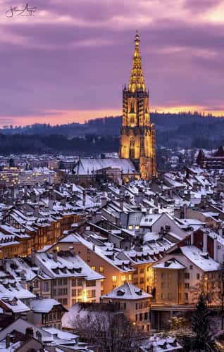  View over the Old Town of Bern