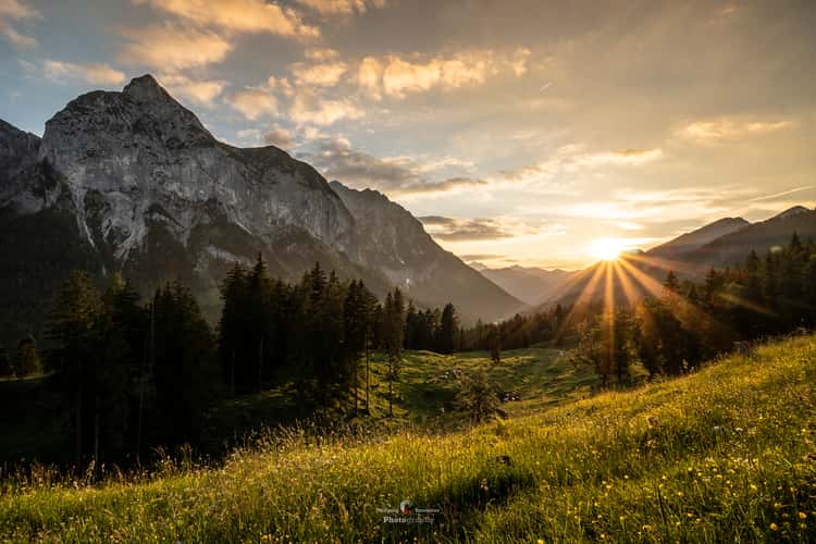 Rissbach Valley in the Karwendel Mountains