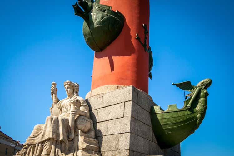 Rostral column St Petersburg