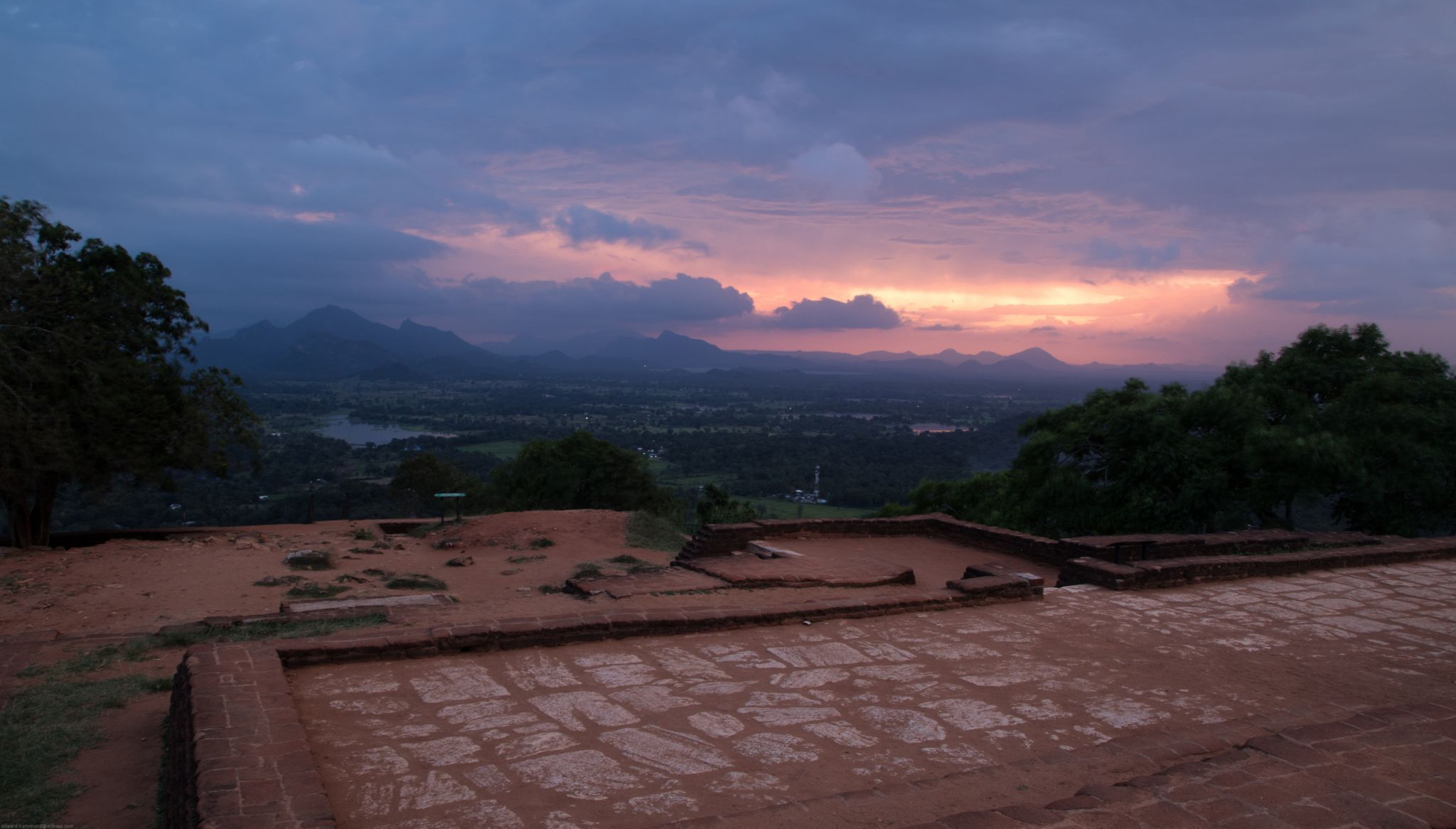 Sigiriya Lions Rock view from the top, Sri Lanka