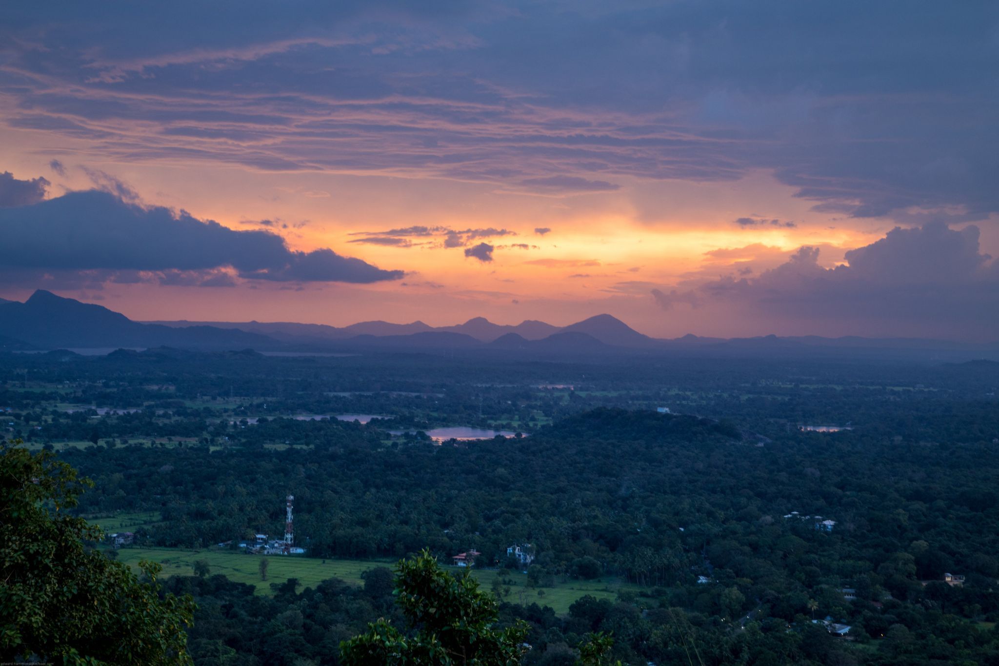 Sigiriya Lions Rock view from the top, Sri Lanka