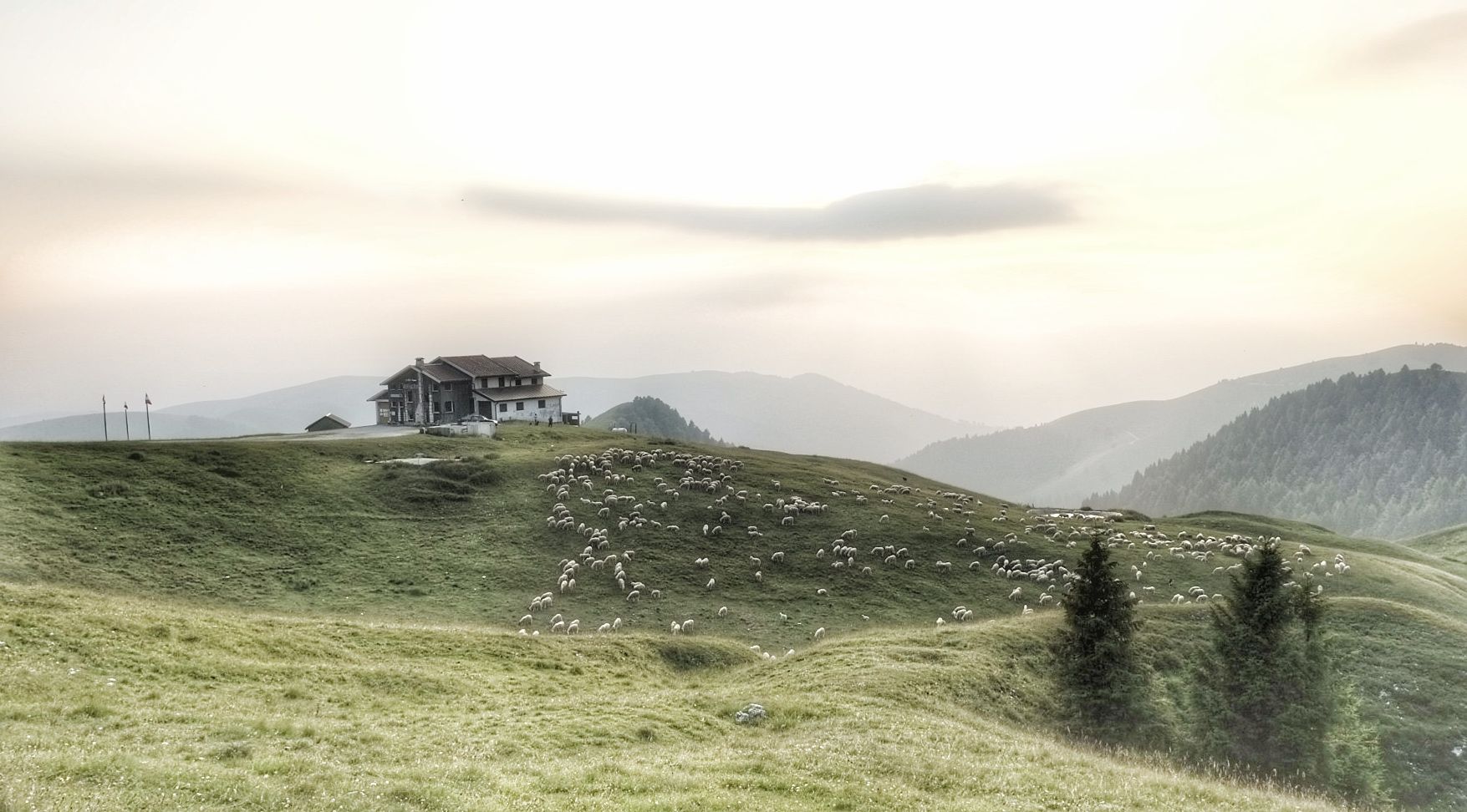 Skyline on Monte Grappa, Italy
