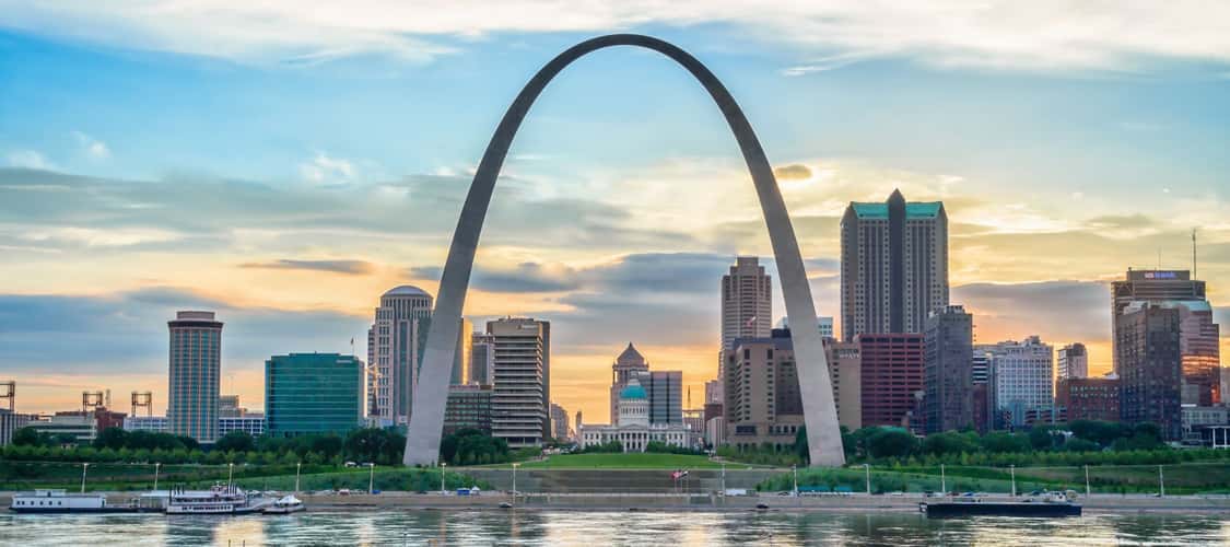 St. Louis Gateway Arch from Malcolm W. Martin State Park