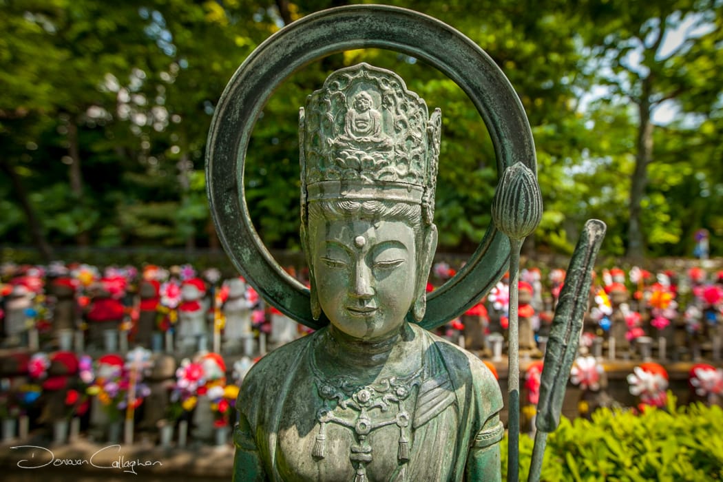 Statue Zojo-ji Temple Cemetery Tokyo, Japan