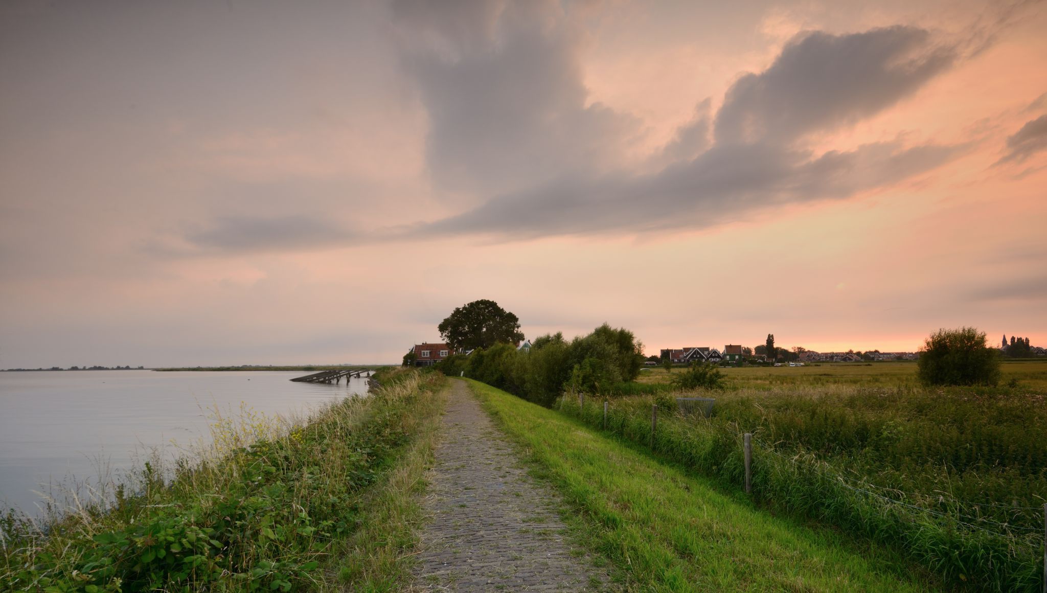 Sunset on Marken, Netherlands