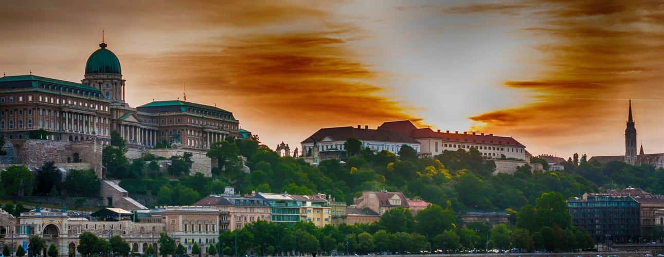 Sunset over the Royal Palace
