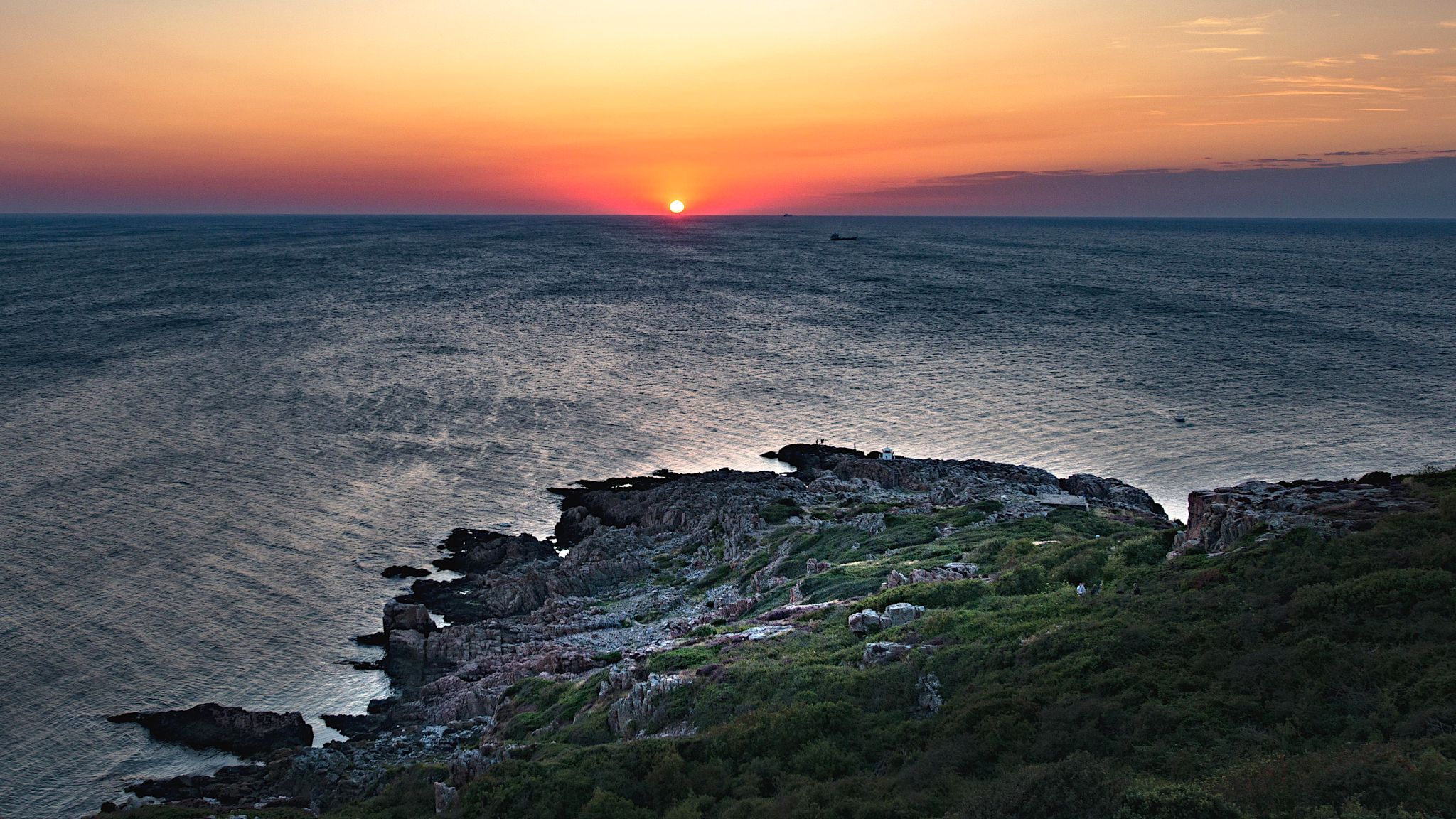 Sunset view to Kategatt, Sweden