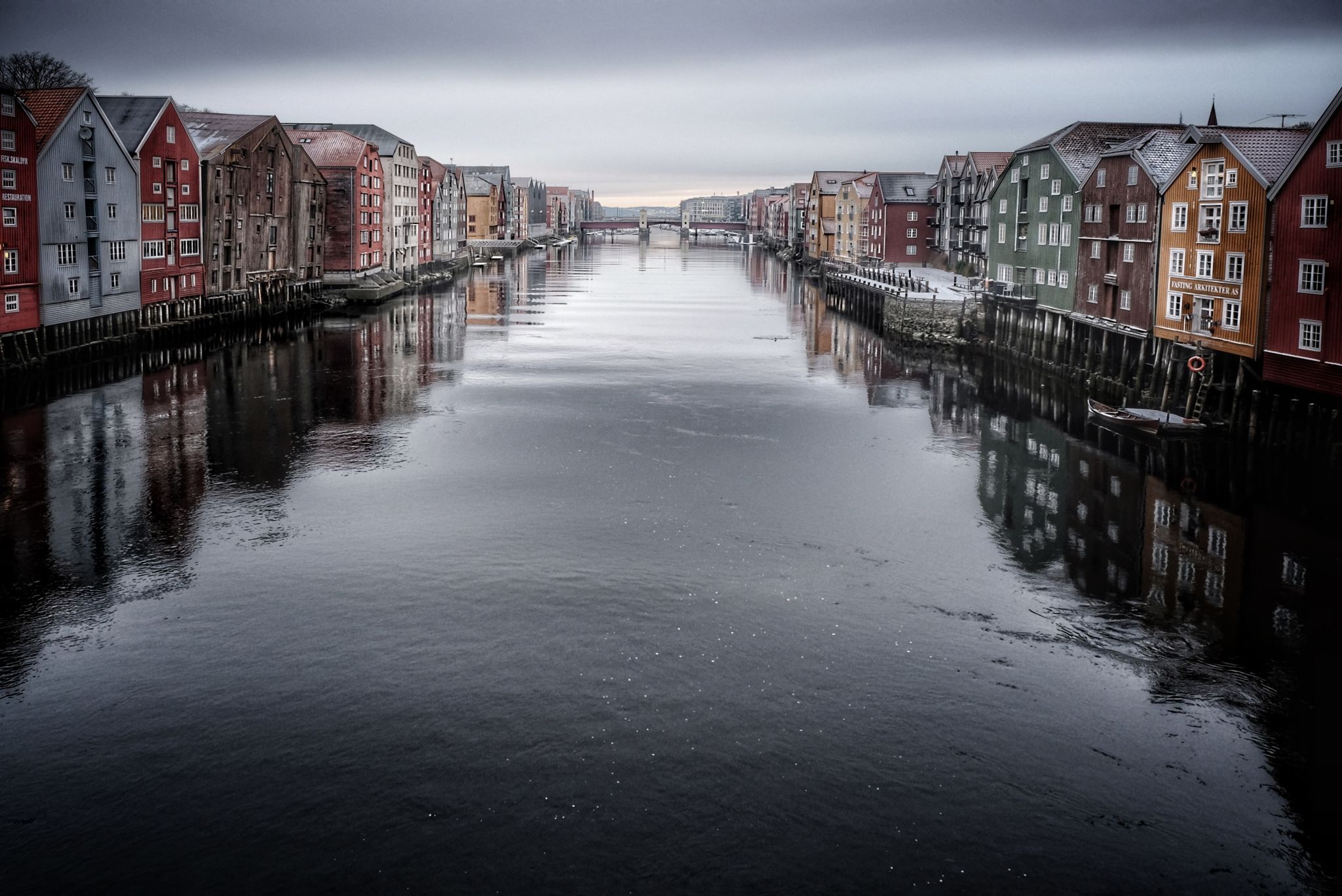 Trondheim, merchants  houses, Norway