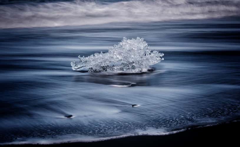 Turtle Iceberg on the beach