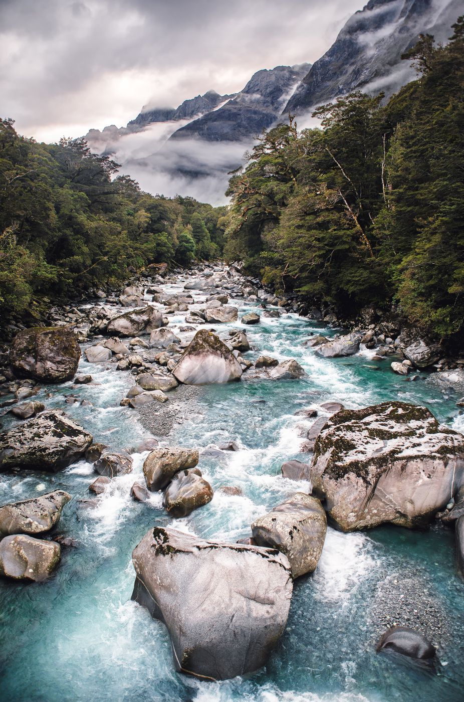 View from the Tutoko Bridge, New Zealand