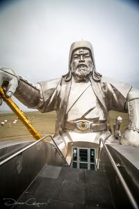 View of Chinggis Khan Statue from the top Mongolia