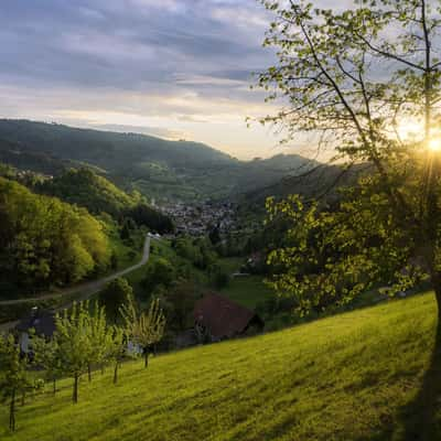 View over Ottenhöfen im Schwarzwald, Germany