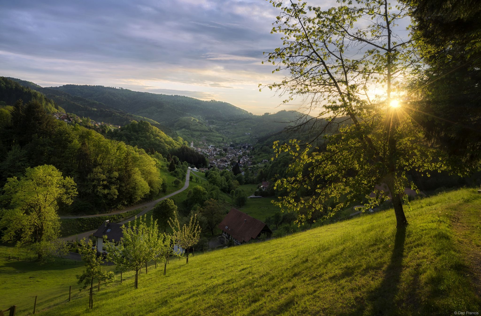 View over Ottenhöfen im Schwarzwald, Germany