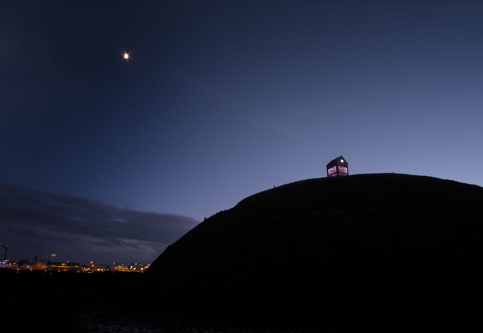Viewpoint to Reykjavik, Iceland