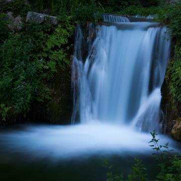 Waterfall in Moustiers-Sainte-Marie, France