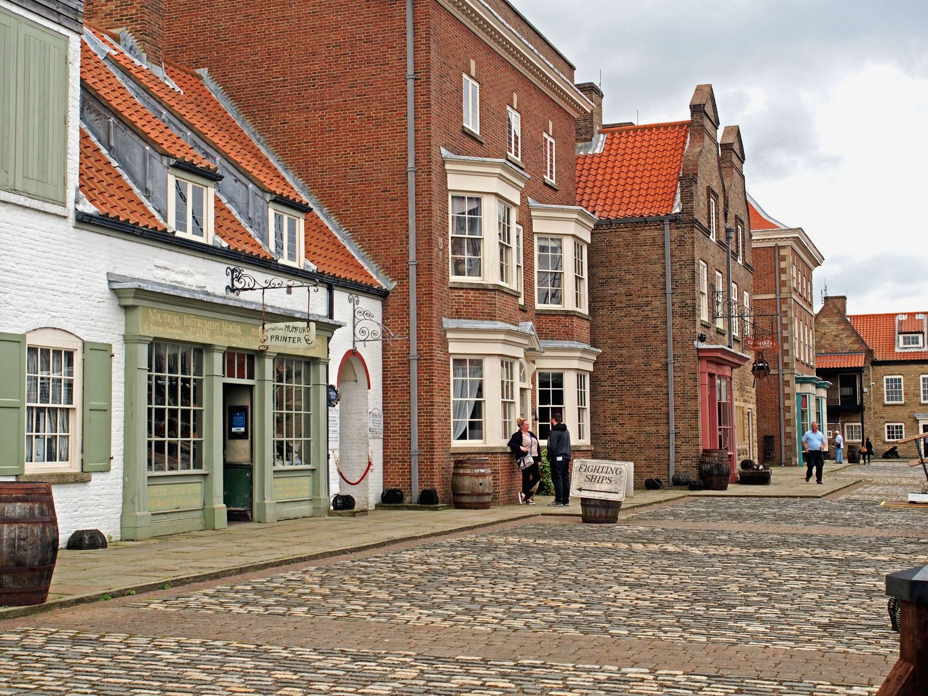 18th century wharf-side and ships chandlers, United Kingdom