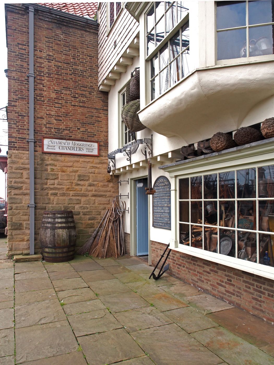 18th century wharf-side and ships chandlers, United Kingdom