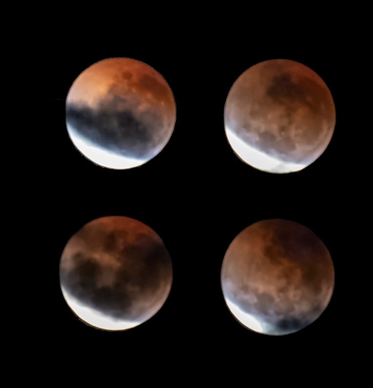 Blood Moons from the Eclipse, Australia