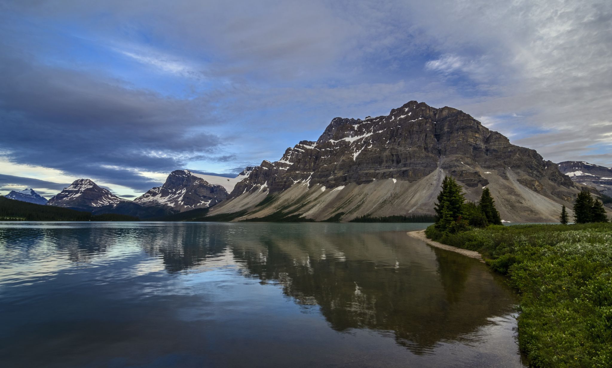 Bow Lake - From Num-Ti-Jah Lodge, Canada