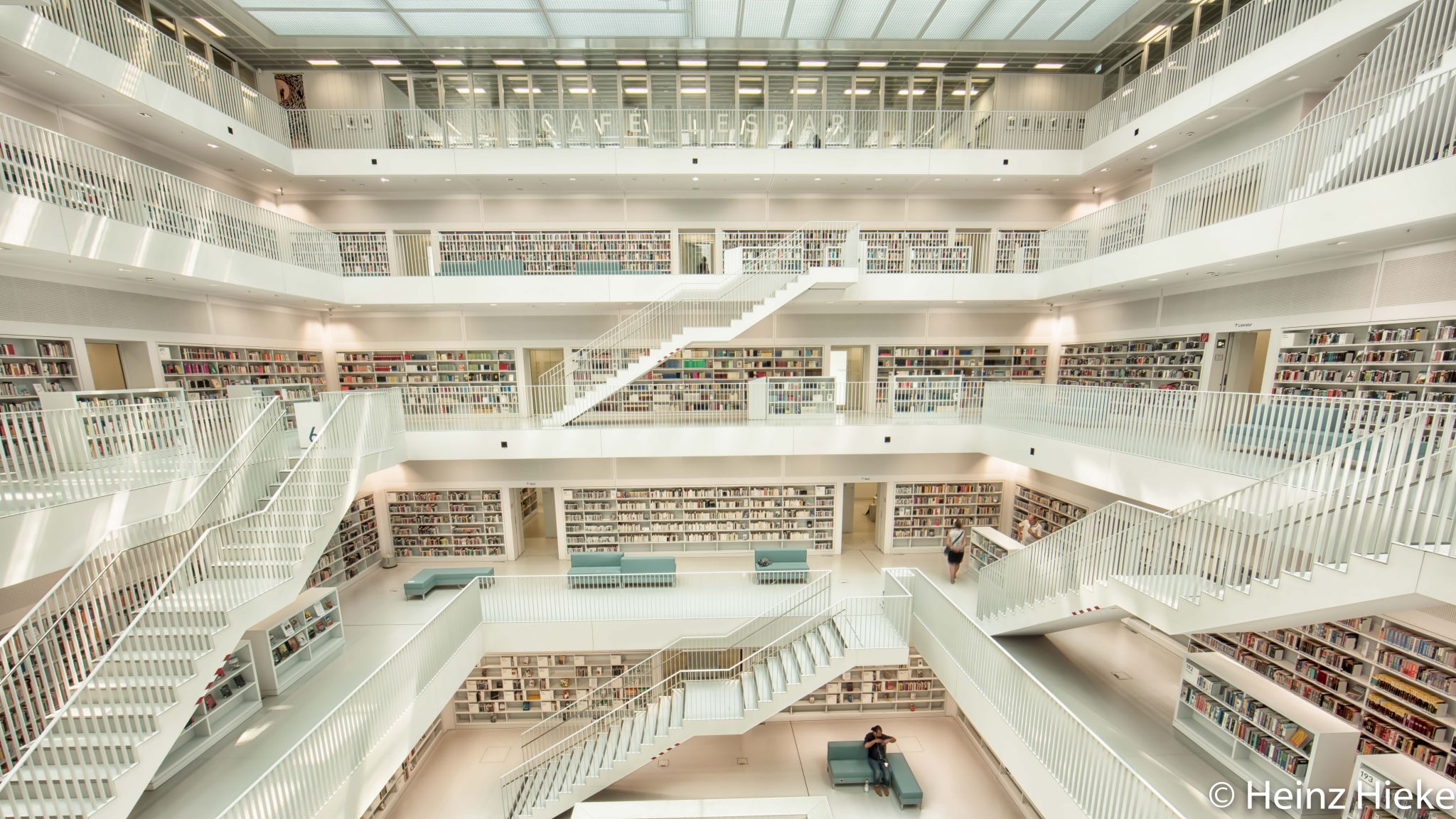 Inside City Library, Stuttgart, Germany