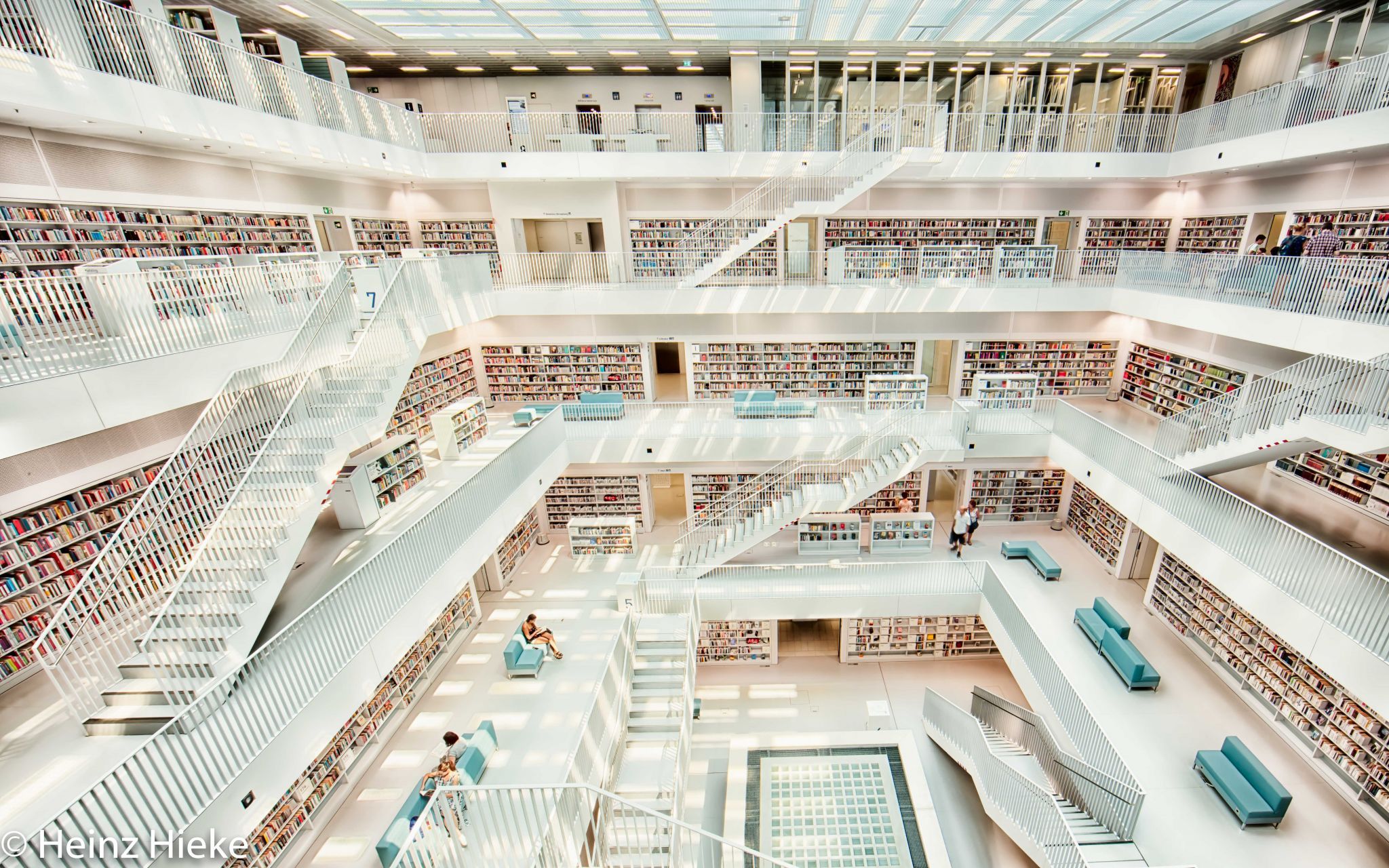 Inside City Library, Stuttgart, Germany