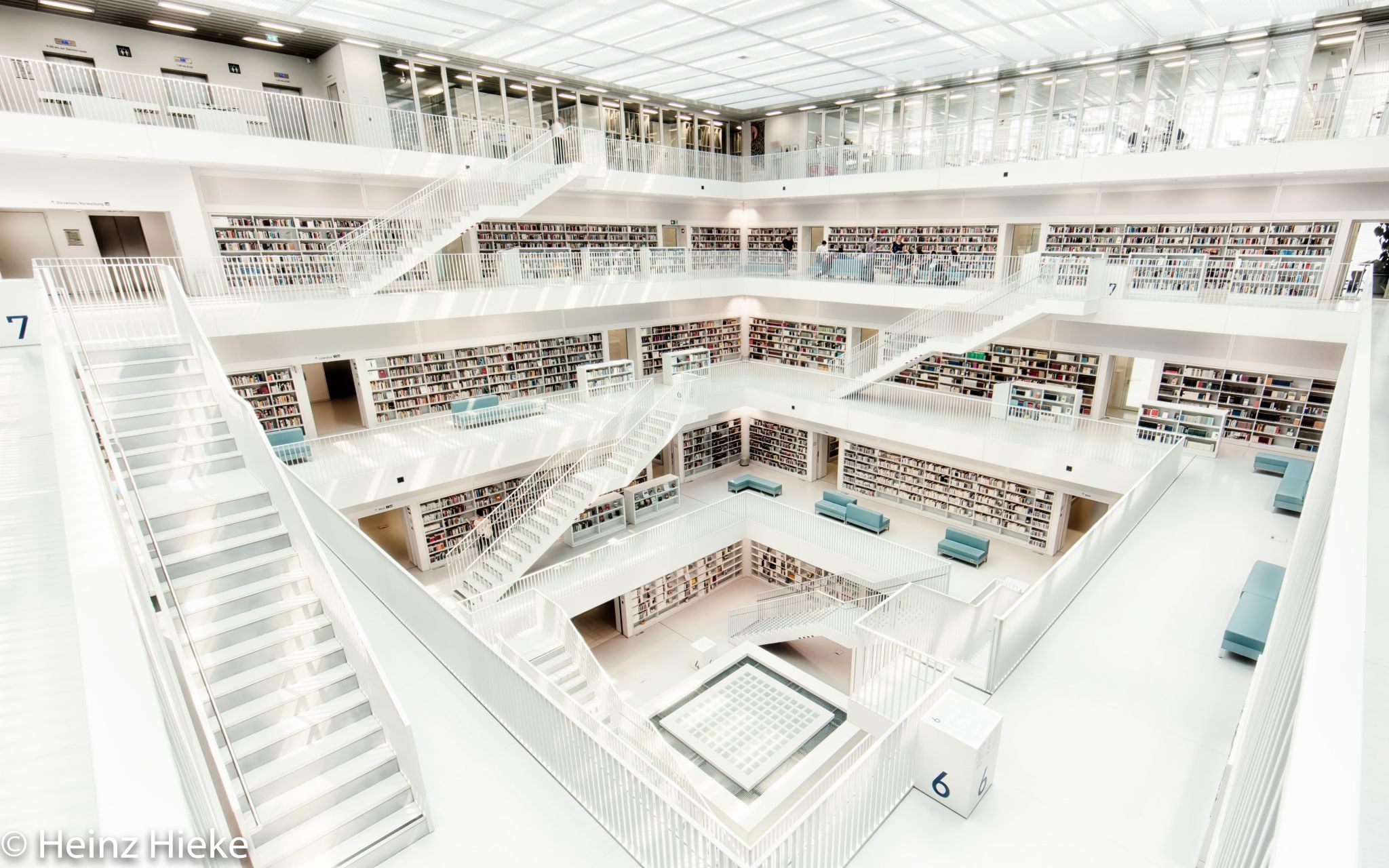 Inside City Library, Stuttgart, Germany