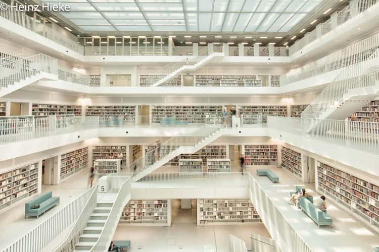 Inside City Library, Stuttgart