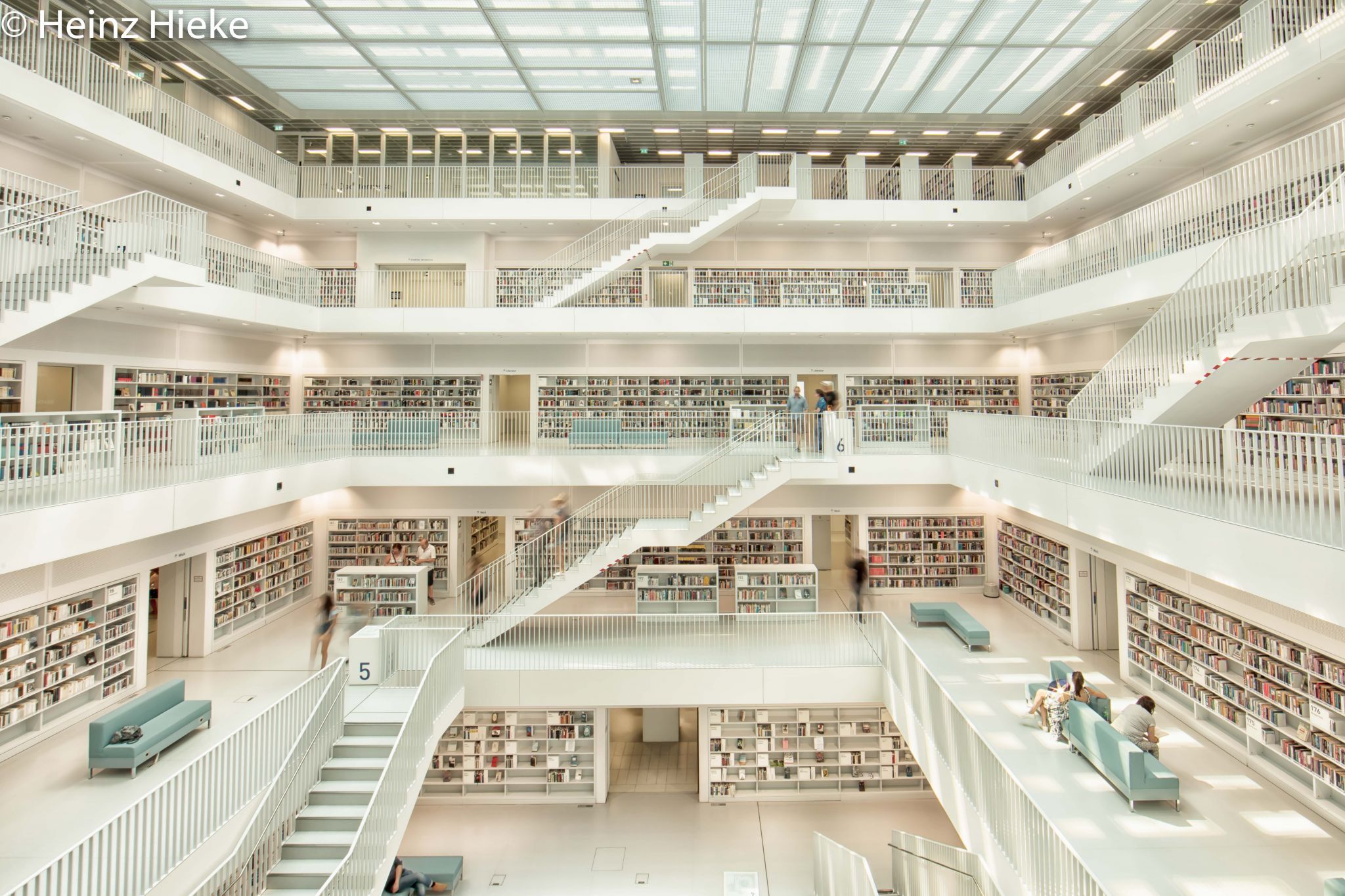 Inside City Library, Stuttgart, Germany
