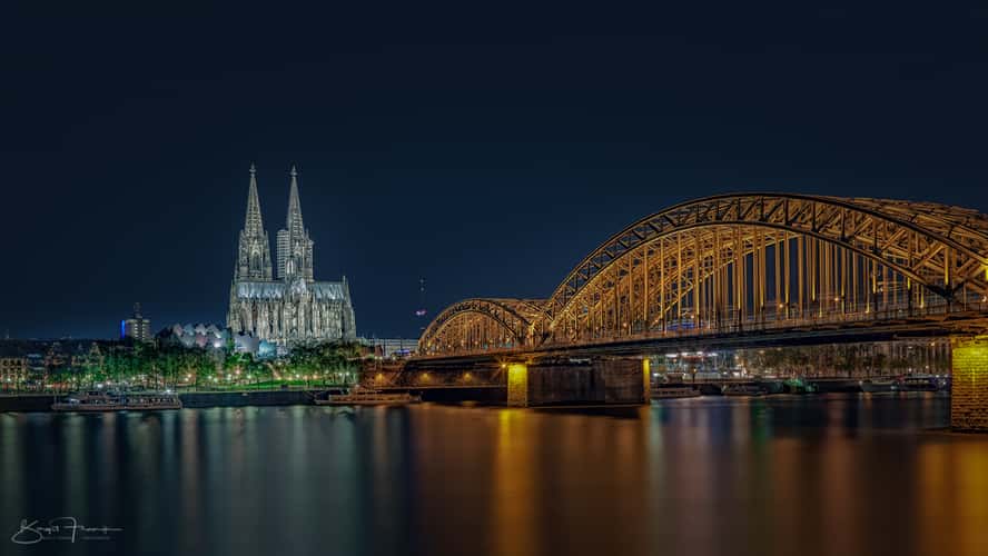 Hohenzollern Bridge with Cologne Cathedral, Cologne
